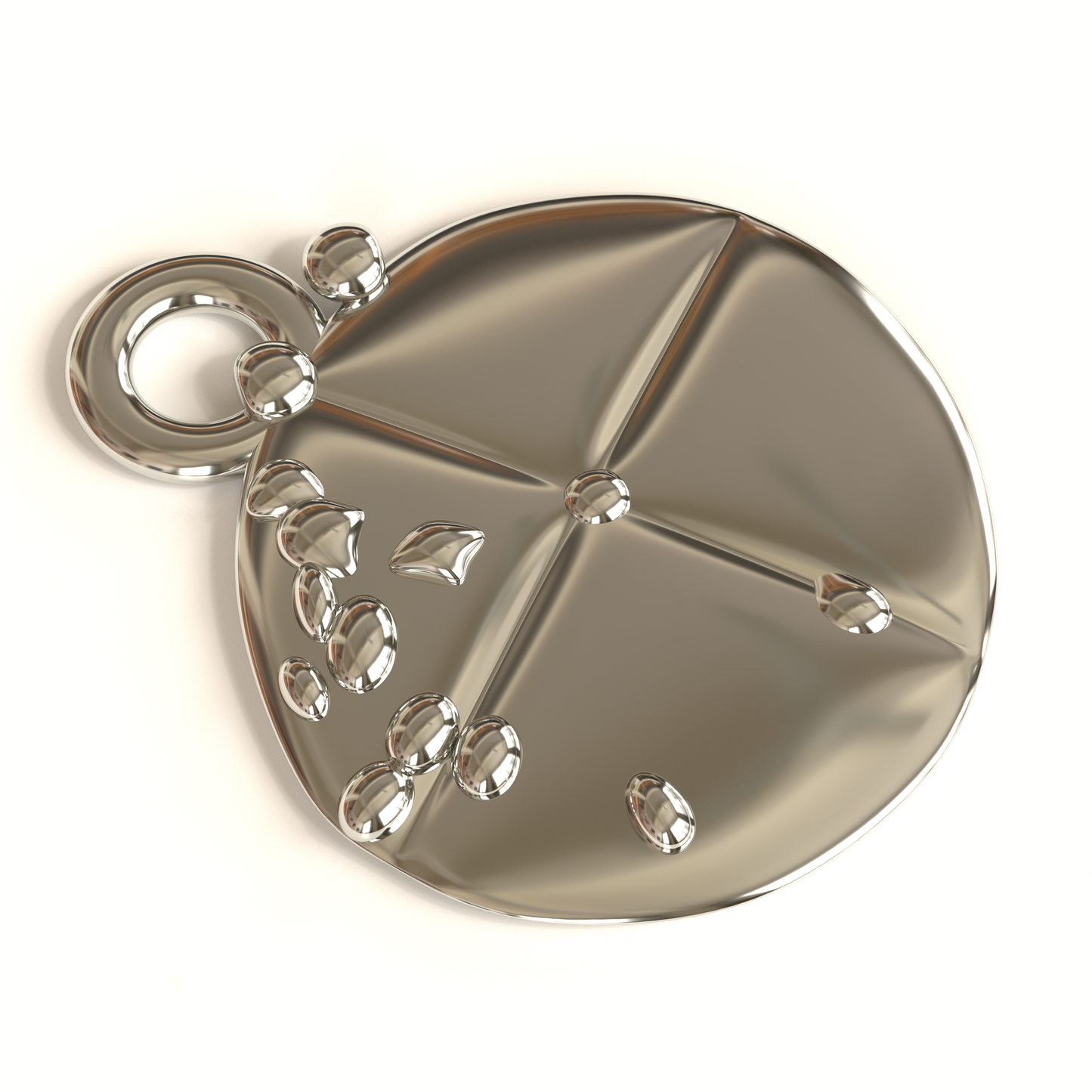 "None Pizza Left Beef" Inspired Sterling Silver Pendant