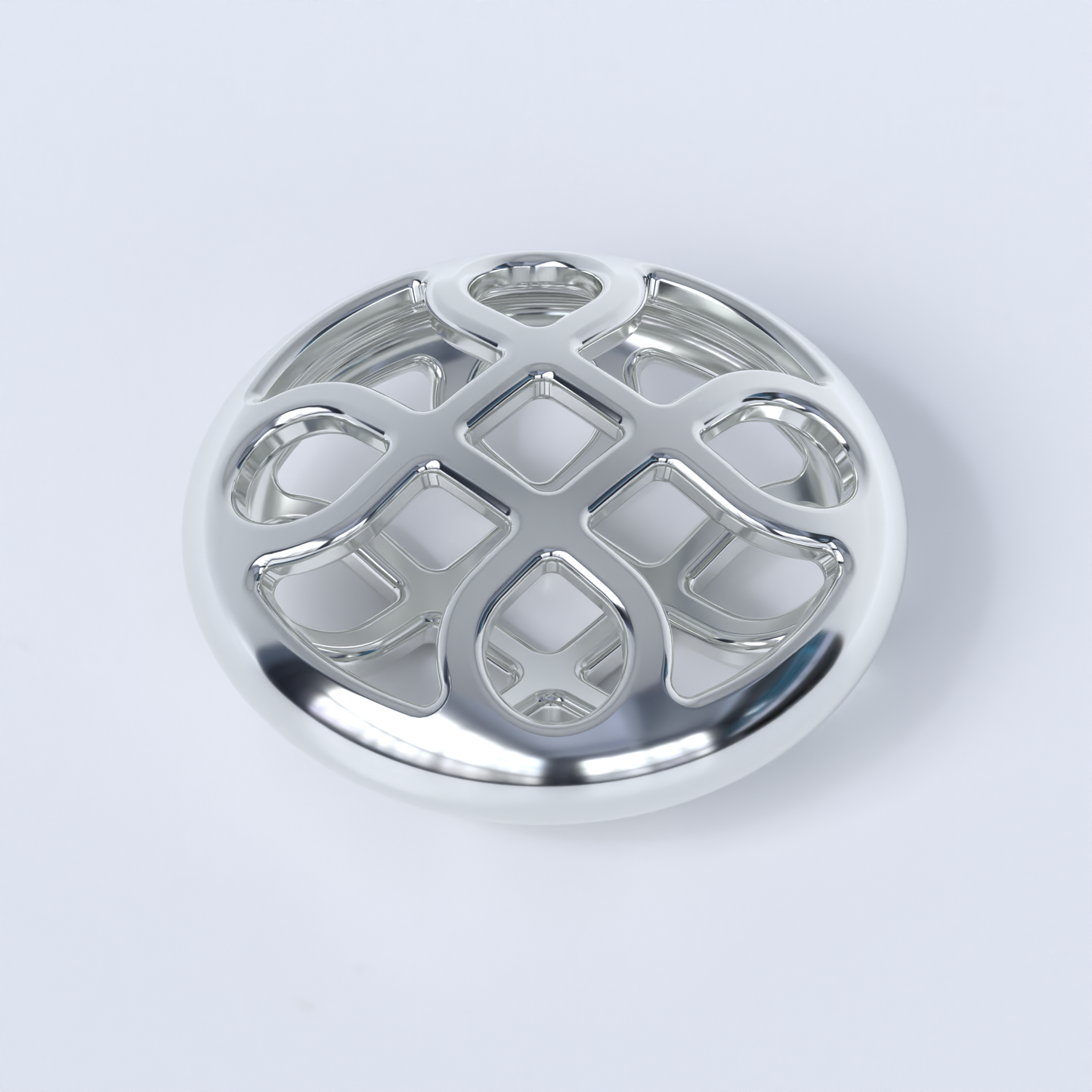 Looped Square Pendant