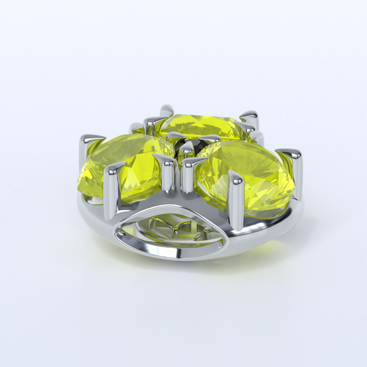 Biohazard Design Pendant With Ce:YAG and Black Spinel