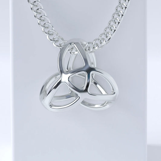 Triquetra Pendant in Sterling Silver Hallmarked