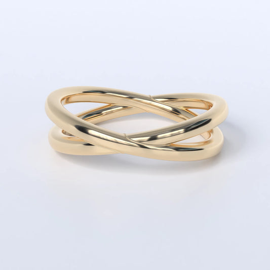 14k Yellow Gold "ATOM" Ring