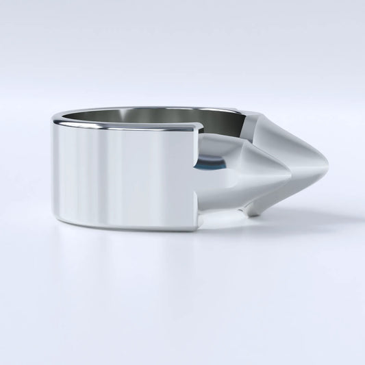 "HOUNDSTOOTH" Ring in Sterling Silver