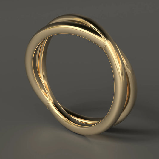 14ct Yellow Gold "ATOM" Ring