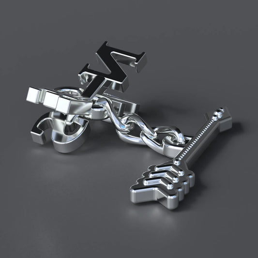 Weathervane Chain Pendant in Sterling Silver