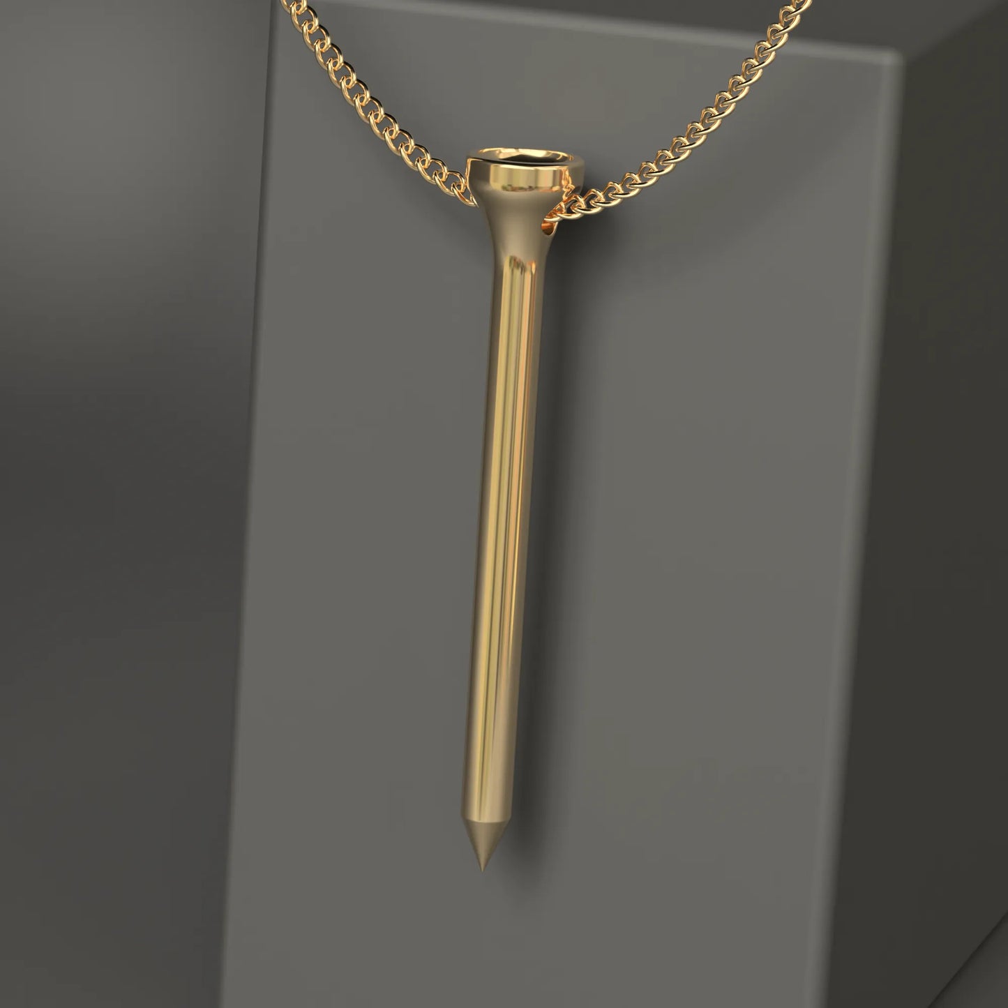 'Golf Tee' Pendant in 18ct Yellow Gold