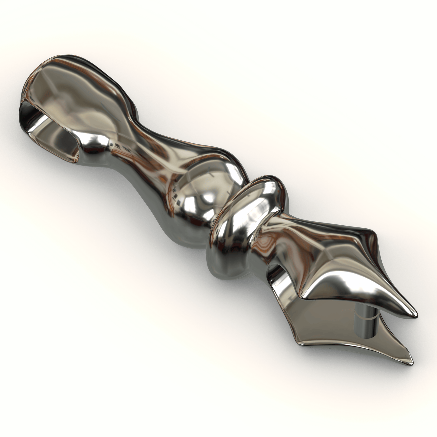 closeup 3d render of the pendant on a white background