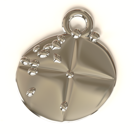 "None Pizza Left Beef" Inspired Sterling Silver Pendant