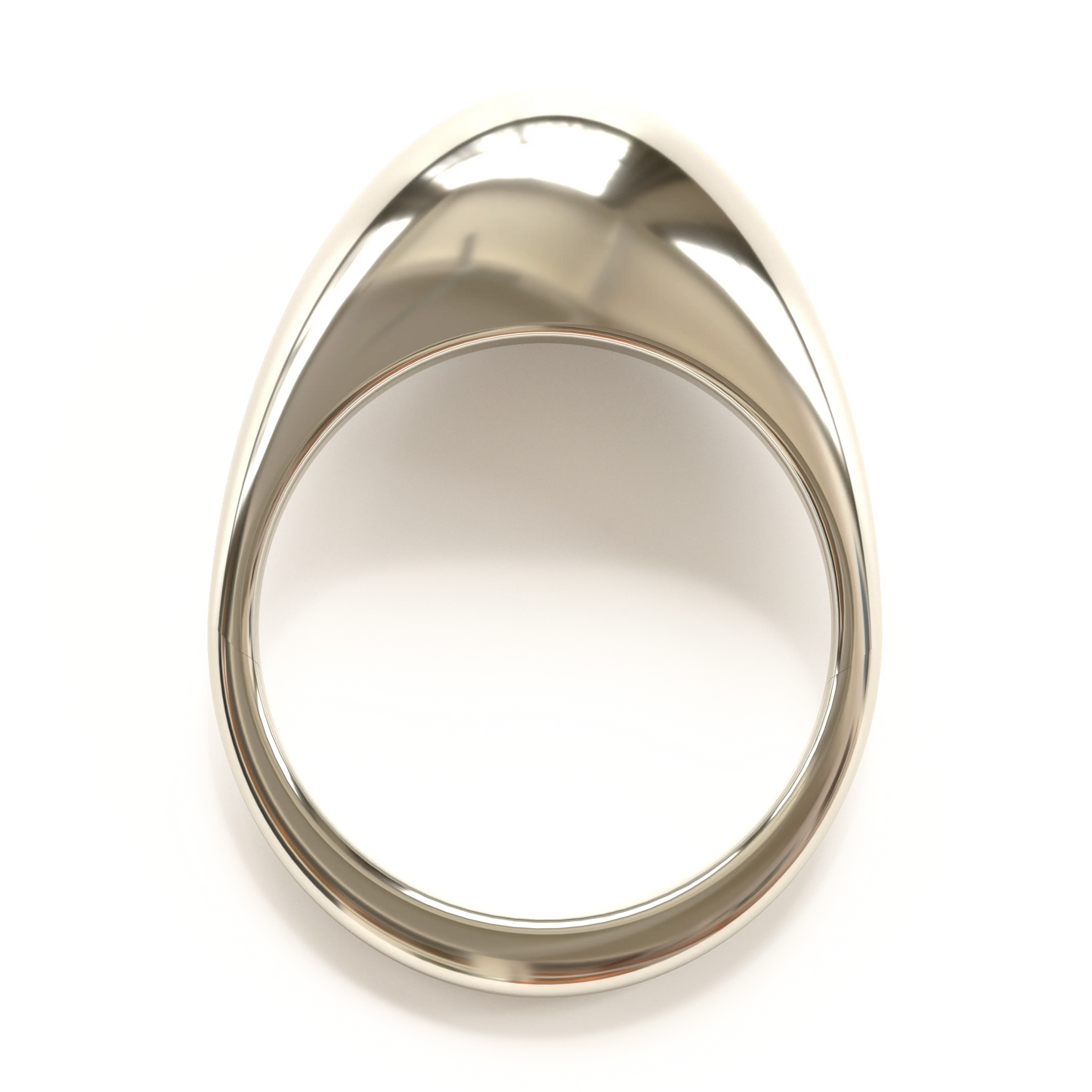 Egg Inspired Ring in Sterling Silver