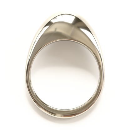 Egg Inspired Ring in Sterling Silver