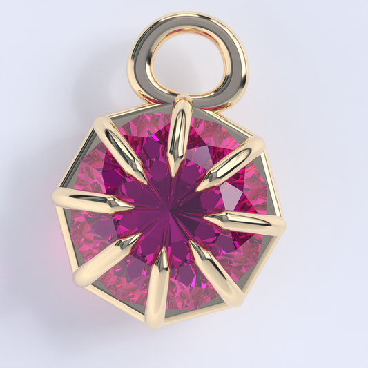 Cage Pendant 9k Gold 10mm Hallmarked