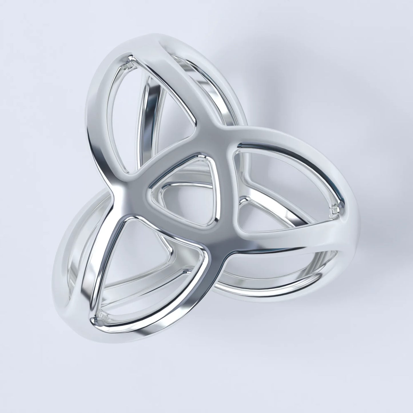 Triquetra Pendant in Sterling Silver Hallmarked