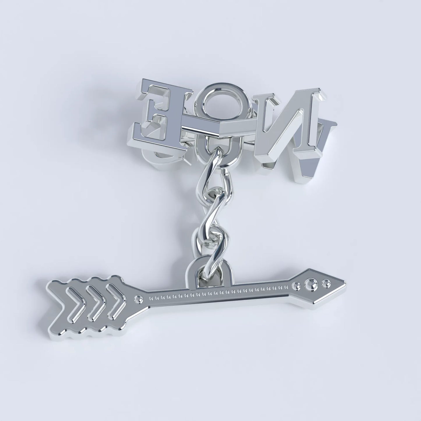 Handmade Sterling Silver Weathervane Chain Pendant