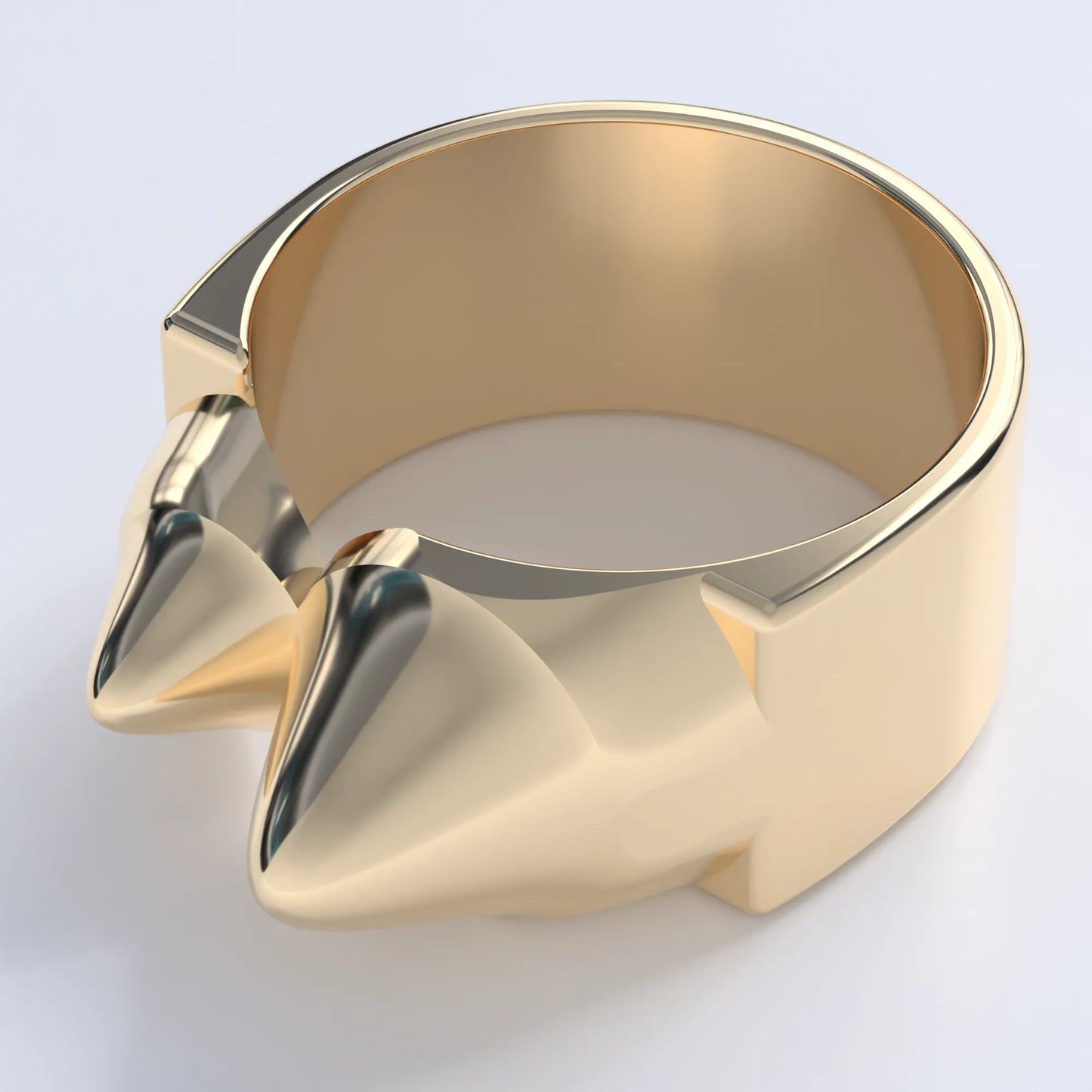 "HOUNDSTOOTH" Ring in 14ct Yellow Gold