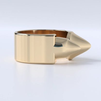 "HOUNDSTOOTH" Ring in 14ct Yellow Gold