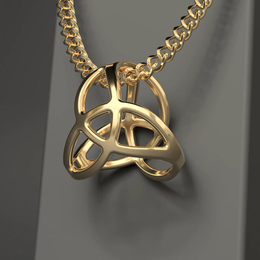 Triquetra Pendant in 9ct Gold