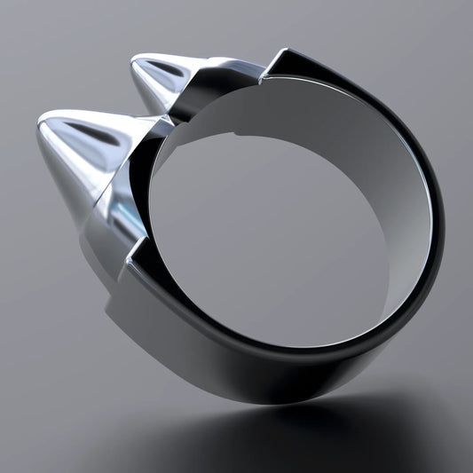 "HOUNDSTOOTH" Ring in Sterling Silver