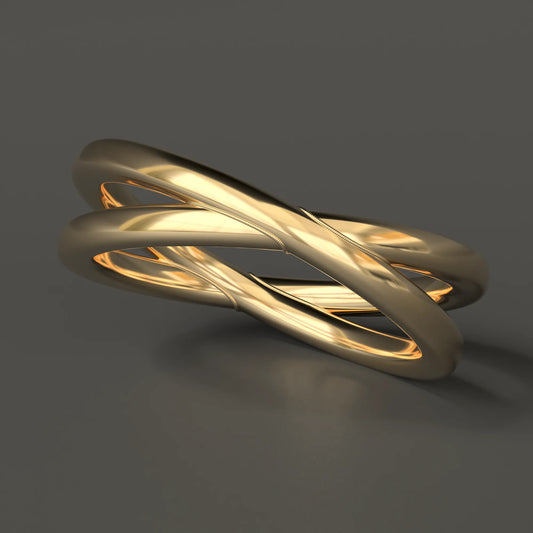 14ct Yellow Gold "ATOM" Ring