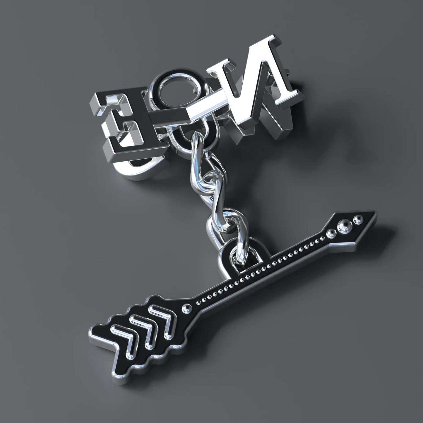Weathervane Chain Pendant in Sterling Silver