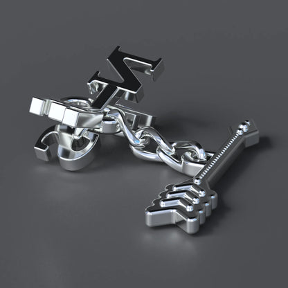 Weathervane Chain Pendant in Sterling Silver