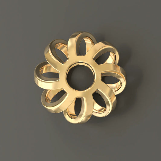 Sun Pendant in 9ct Yellow Gold