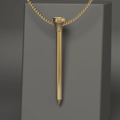 'Golf Tee' Pendant in 18ct Yellow Gold