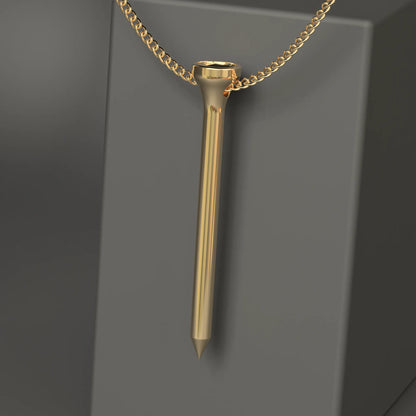'Golf Tee' Pendant in 18ct Yellow Gold