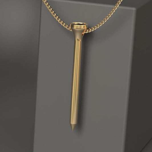 'Golf Tee' Pendant in 18ct Yellow Gold