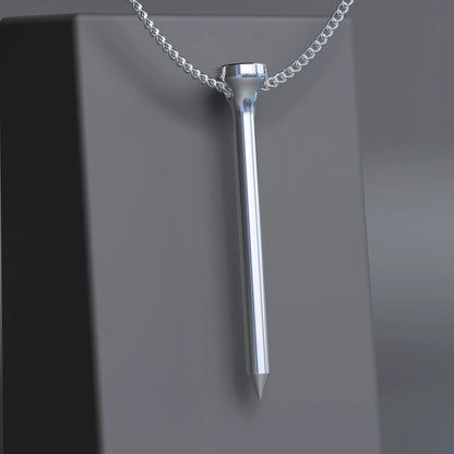 'Golf Tee' Pendant in Sterling Silver